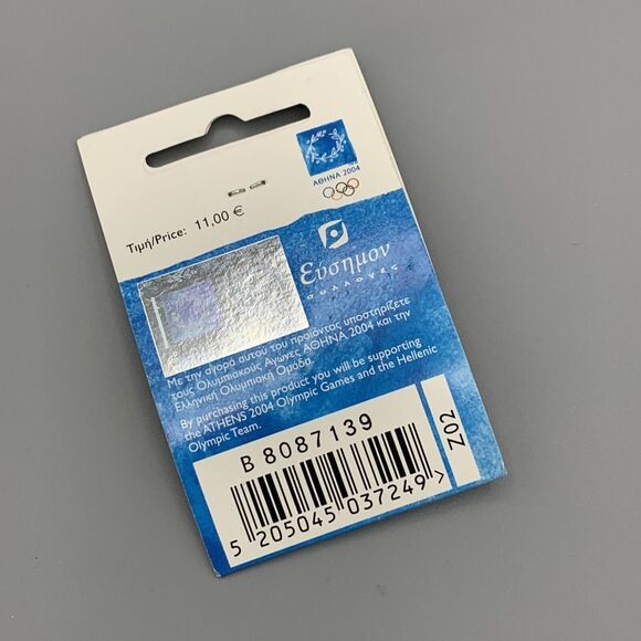 2004 Olympic Softball Pin Card Signed Cat Osterman #8 Longhorn Gold Medalist USA - Picture 4 of 4